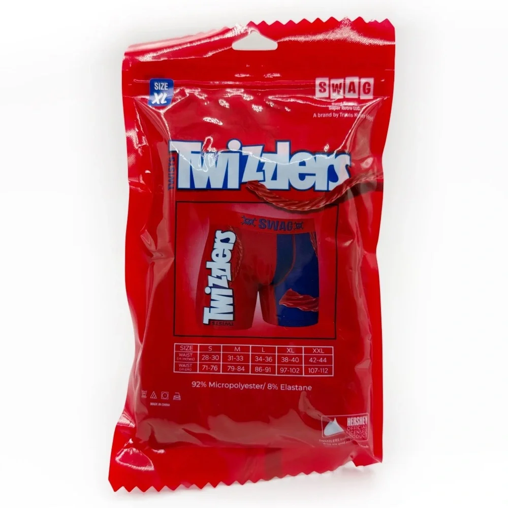 Twizzlers Candy Swag Boxer Briefs Underwear Mens Size XL Fun Novelty Gift